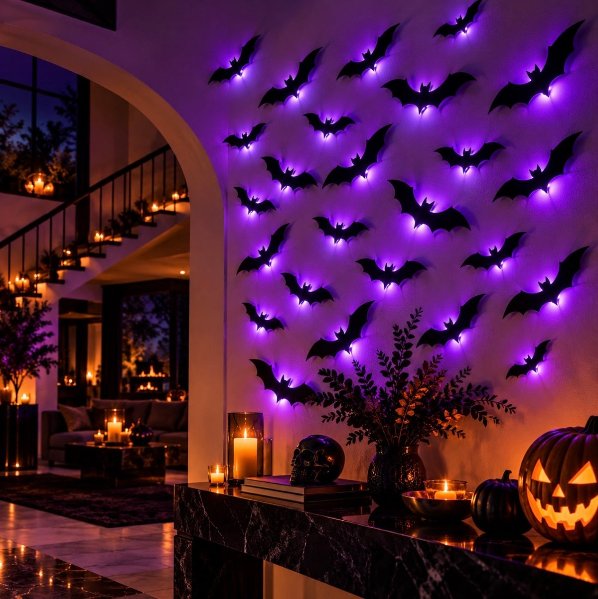 Duskwing Glow Bats - LED 3D Bat Wall Decor